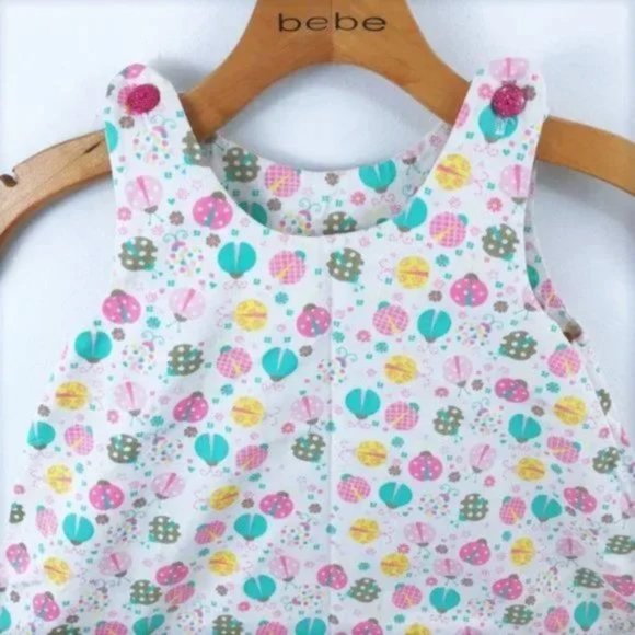 Vintage Ladybug Print Summer Dress 24 mos - Picture 6 of 8